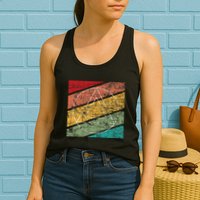 Retro Sobriety Anniversary Sober Aa Na Recovery Womens Tank Top