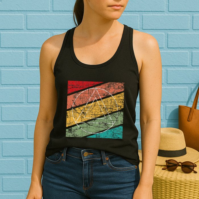 Retro Sobriety Anniversary Sober Aa Na Recovery Womens Tank Top