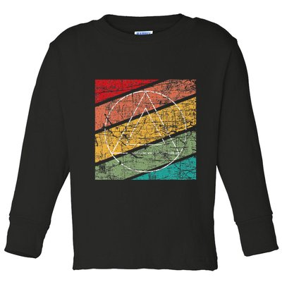 Retro Sobriety Anniversary Sober Aa Na Recovery Toddler Long Sleeve Shirt