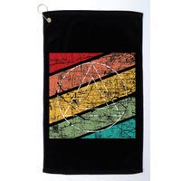Retro Sobriety Anniversary Sober Aa Na Recovery Golf Towel