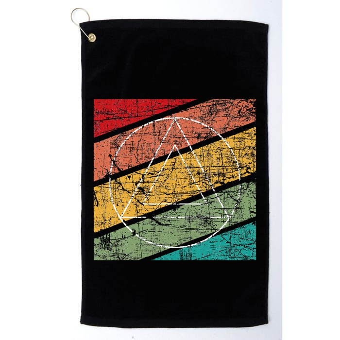 Retro Sobriety Anniversary Sober Aa Na Recovery Golf Towel