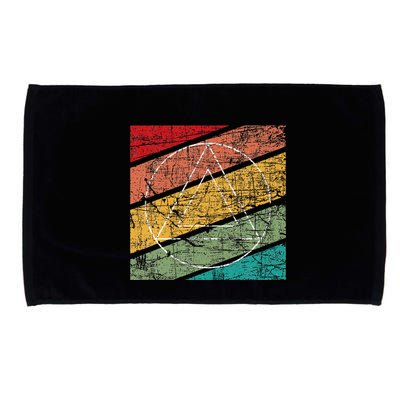 Retro Sobriety Anniversary Sober Aa Na Recovery Microfiber Hand Towel