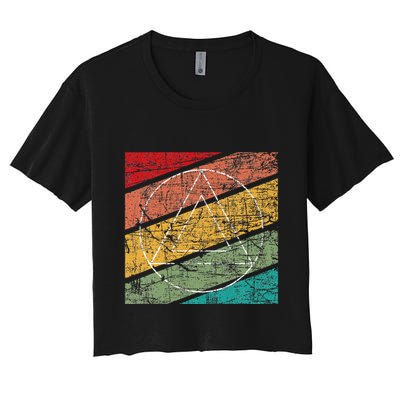 Retro Sobriety Anniversary Sober Aa Na Recovery Crop Top