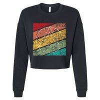 Retro Sobriety Anniversary Sober Aa Na Recovery Cropped Pullover Crew