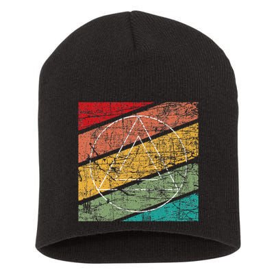 Retro Sobriety Anniversary Sober Aa Na Recovery Short Acrylic Beanie