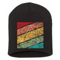 Retro Sobriety Anniversary Sober Aa Na Recovery Short Acrylic Beanie