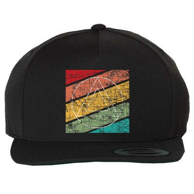 Retro Sobriety Anniversary Sober Aa Na Recovery Wool Snapback Cap
