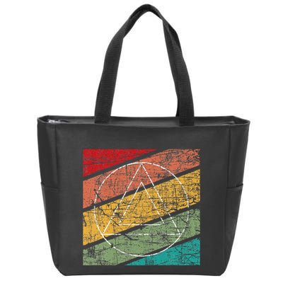 Retro Sobriety Anniversary Sober Aa Na Recovery Zip Tote Bag