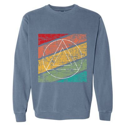 Retro Sobriety Anniversary Sober Aa Na Recovery Garment-Dyed Sweatshirt