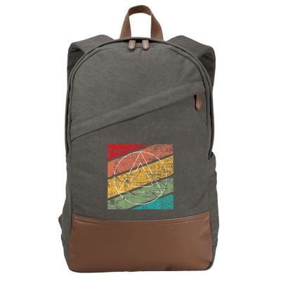Retro Sobriety Anniversary Sober Aa Na Recovery Cotton Canvas Backpack