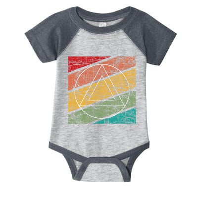 Retro Sobriety Anniversary Sober Aa Na Recovery Infant Baby Jersey Bodysuit