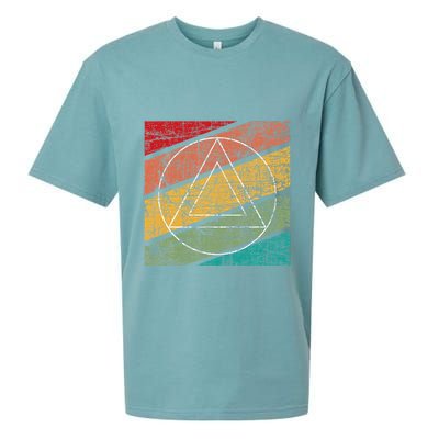 Retro Sobriety Anniversary Sober Aa Na Recovery Sueded Cloud Jersey T-Shirt