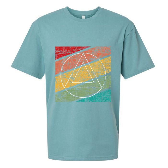 Retro Sobriety Anniversary Sober Aa Na Recovery Sueded Cloud Jersey T-Shirt