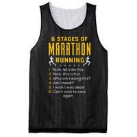 Runner Sport Athlete 6 Stages Of Marathon Running Mesh Reversible Basketball Jersey Tank