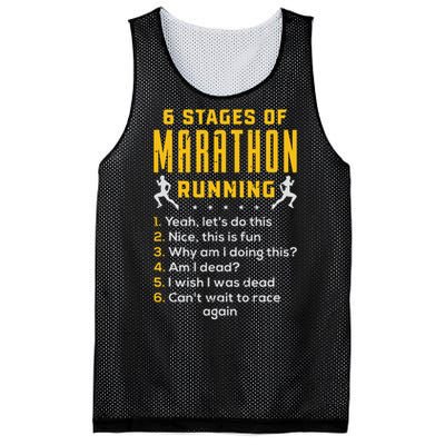 Runner Sport Athlete 6 Stages Of Marathon Running Mesh Reversible Basketball Jersey Tank