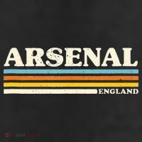 Retro Stripe Arsenal 7 Panel Mesh Trucker Snapback Hat