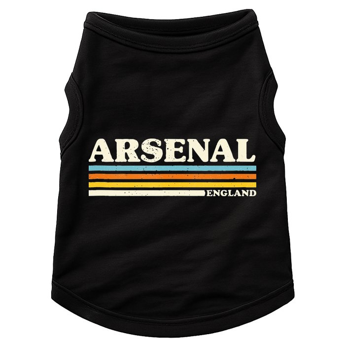 Retro Stripe Arsenal Doggie Tank