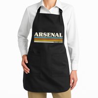 Retro Stripe Arsenal Full-Length Apron With Pockets