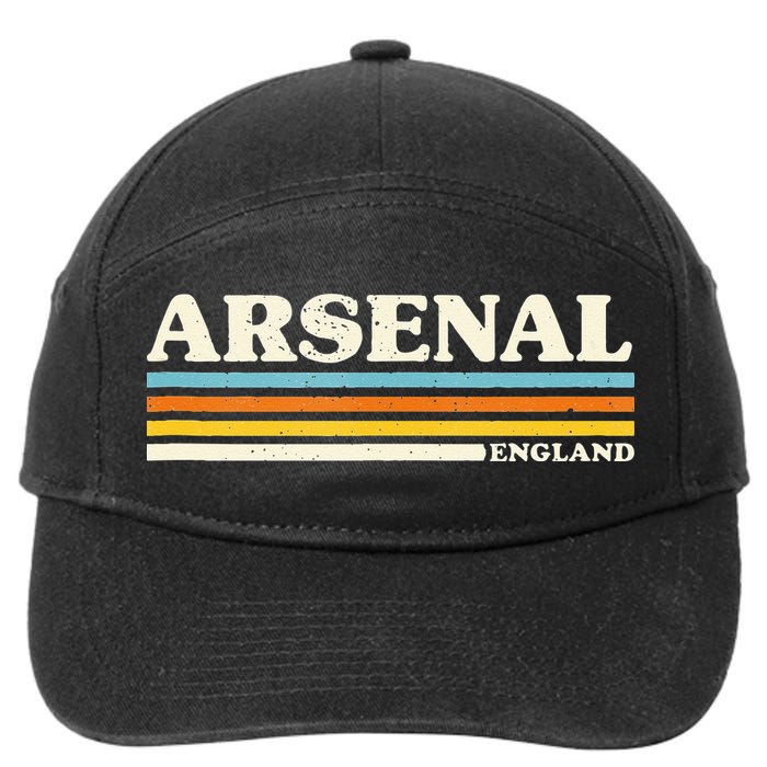 Retro Stripe Arsenal 7-Panel Snapback Hat
