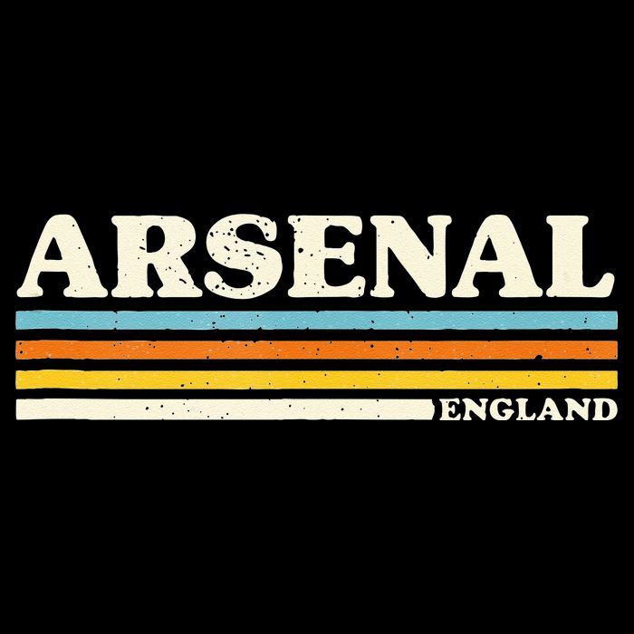Retro Stripe Arsenal 7-Panel Snapback Hat