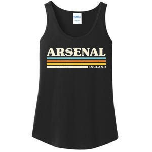 Retro Stripe Arsenal Ladies Essential Tank