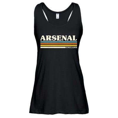 Retro Stripe Arsenal Ladies Essential Flowy Tank