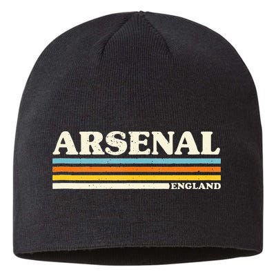 Retro Stripe Arsenal Sustainable Beanie