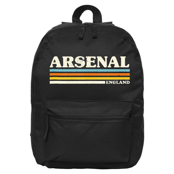 Retro Stripe Arsenal 16 in Basic Backpack