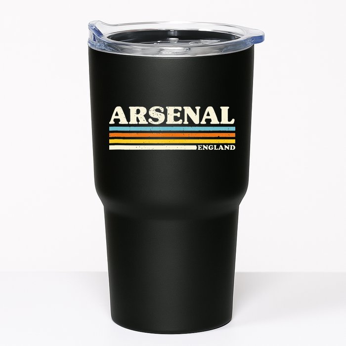 Retro Stripe Arsenal Tumbler