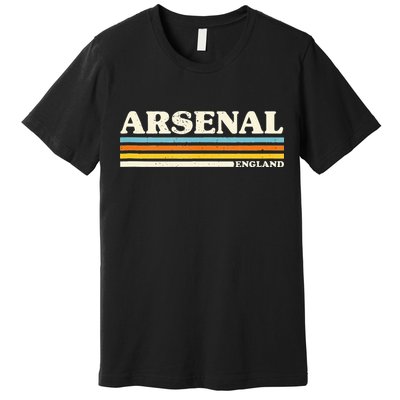 Retro Stripe Arsenal Premium T-Shirt