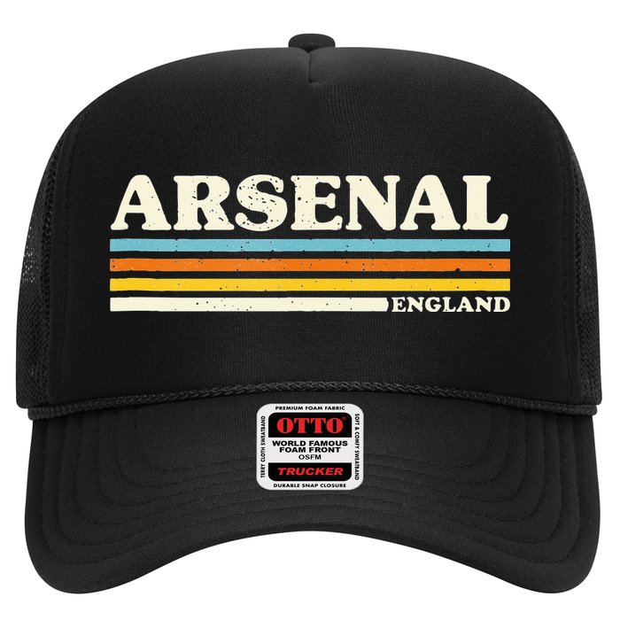 Retro Stripe Arsenal Trucker Hat
