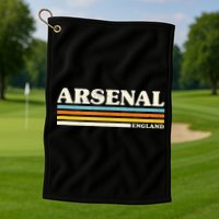 Retro Stripe Arsenal Golf Towel