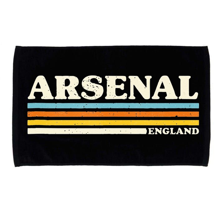 Retro Stripe Arsenal Microfiber Hand Towel