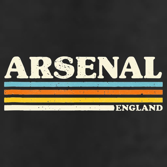 Retro Stripe Arsenal Microfiber Hand Towel