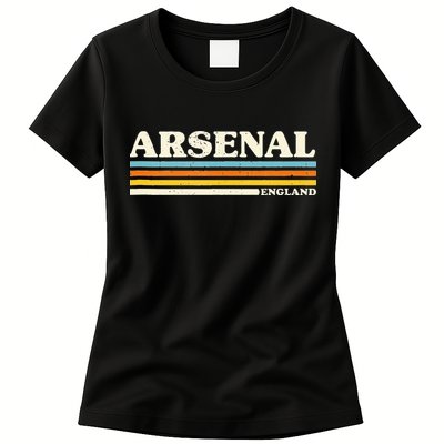 Retro Stripe Arsenal Womens T-Shirt