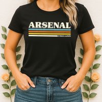 Retro Stripe Arsenal Womens T-Shirt