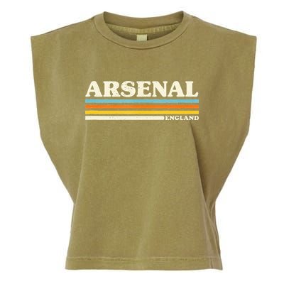 Retro Stripe Arsenal Garment-Dyed Women's Muscle Tee