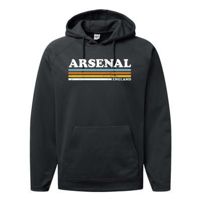 Retro Stripe Arsenal Performance Fleece Hoodie