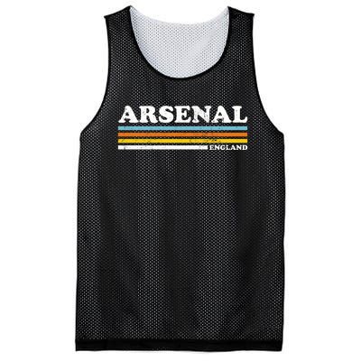 Retro Stripe Arsenal Mesh Reversible Basketball Jersey Tank