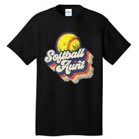 Retro Softball Aunt Auntie Softball MotherS Day Tall T-Shirt