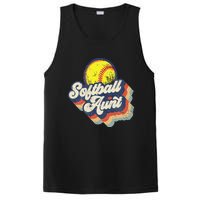 Retro Softball Aunt Auntie Softball MotherS Day PosiCharge Competitor Tank