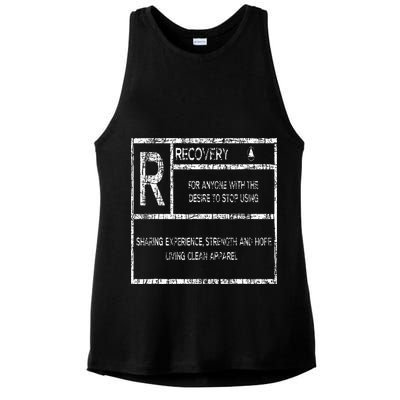 Recovery Sobriety Anniversary Sober Aa Na Ladies PosiCharge Tri-Blend Wicking Tank