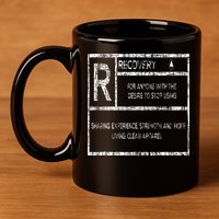 Recovery Sobriety Anniversary Sober Aa Na 11oz C Handle Ceramic Mug