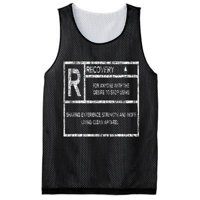 Recovery Sobriety Anniversary Sober Aa Na Mesh Reversible Basketball Jersey Tank