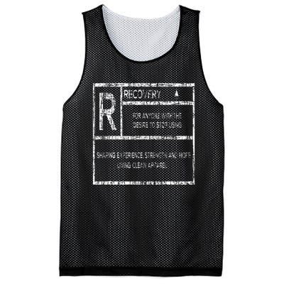 Recovery Sobriety Anniversary Sober Aa Na Mesh Reversible Basketball Jersey Tank