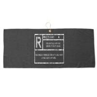 Recovery Sobriety Anniversary Sober Aa Na Large Microfiber Waffle Golf Towel