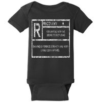 Recovery Sobriety Anniversary Sober Aa Na Baby Bodysuit