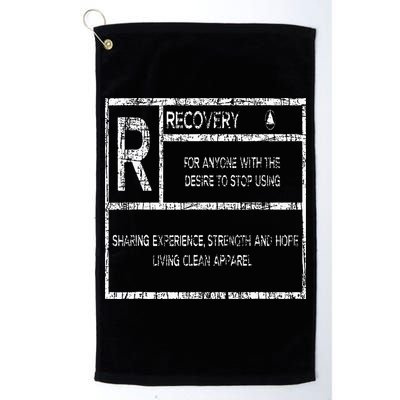 Recovery Sobriety Anniversary Sober Aa Na Golf Towel
