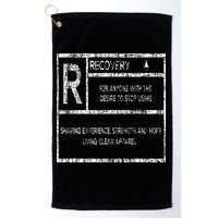 Recovery Sobriety Anniversary Sober Aa Na Golf Towel