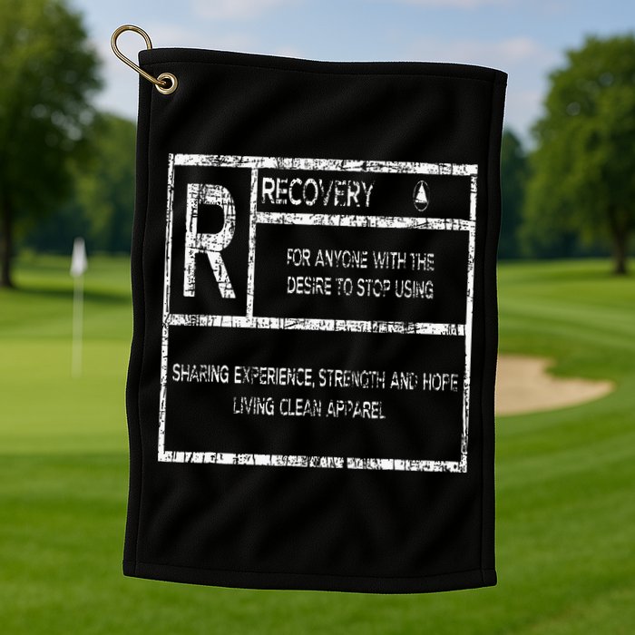 Recovery Sobriety Anniversary Sober Aa Na Golf Towel